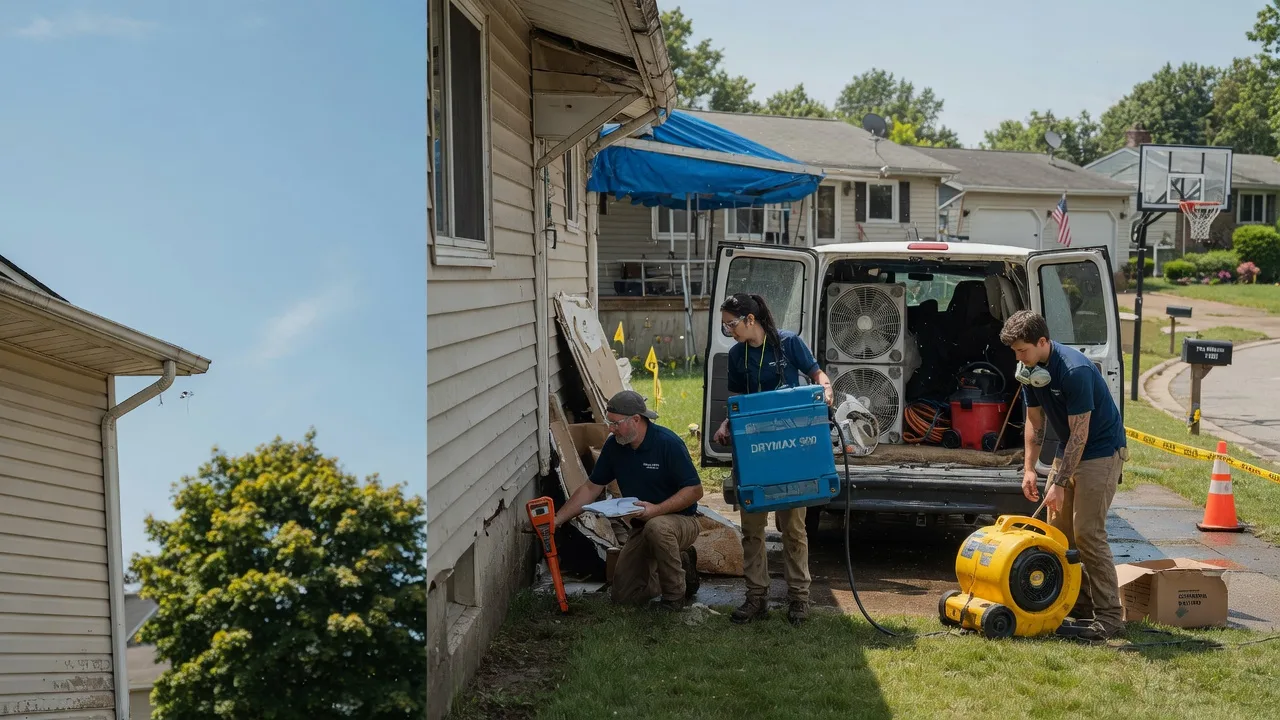 Ceiling Leak Cleanup in Glassport, PA near me
